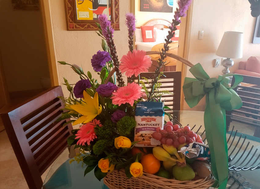Fruit and Flowers Basket